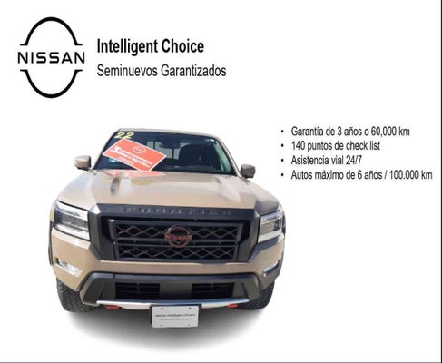 2022 Nissan FRONTIER 4 PTS PRO 4X V6 38L TA AAC PIEL RA-17 4X4 in Coah, Coahuila de Zaragoza, México - Grupo Alameda