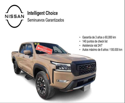 2022 Nissan FRONTIER 4 PTS PRO 4X V6 38L TA AAC PIEL RA-17 4X4 in Coah, Coahuila de Zaragoza, México - Grupo Alameda