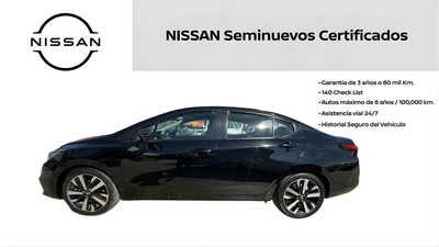 2022 Nissan VERSA 4 PTS PLATINUM CVT AAC AUT VE PIEL GPS F LED RA-17