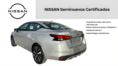 2022 Nissan VERSA 4 PTS EXCLUSIVE CVT AAC AUT VE PIEL GPS F NIEBLA RA-17