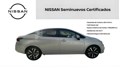 2022 Nissan VERSA 4 PTS EXCLUSIVE CVT AAC AUT VE PIEL GPS F NIEBLA RA-17