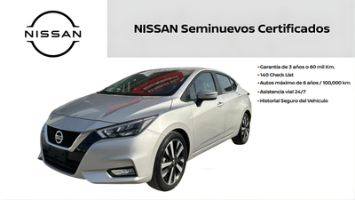 2022 Nissan VERSA 4 PTS EXCLUSIVE CVT AAC AUT VE PIEL GPS F NIEBLA RA-17