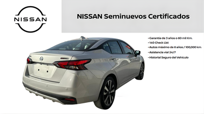 2022 Nissan VERSA 4 PTS EXCLUSIVE CVT AAC AUT VE PIEL GPS F NIEBLA RA-17