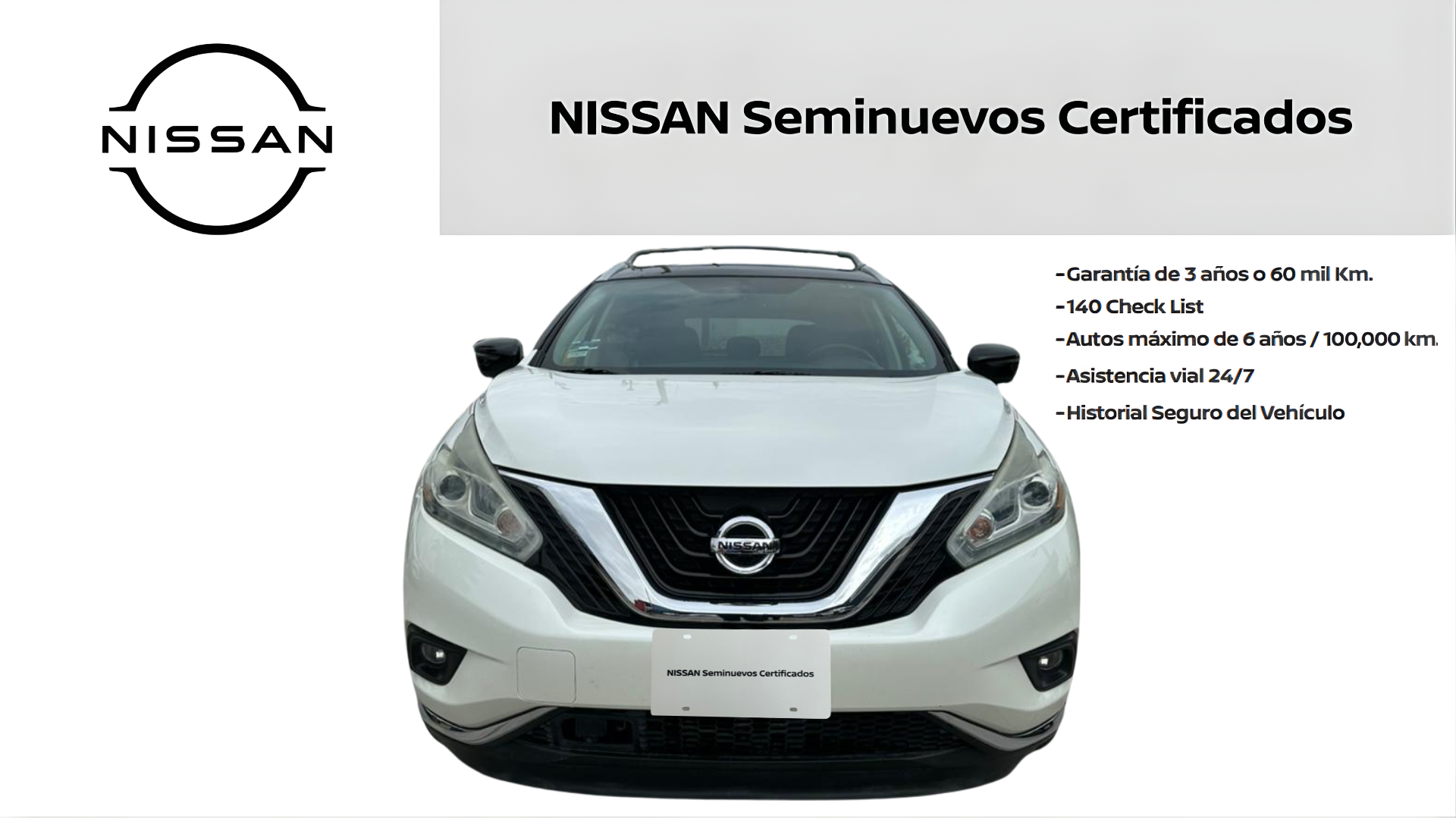 2019 Nissan MURANO 5 PTS EXCLUSIVE CVT GPS PIEL QC RA-20 4X4