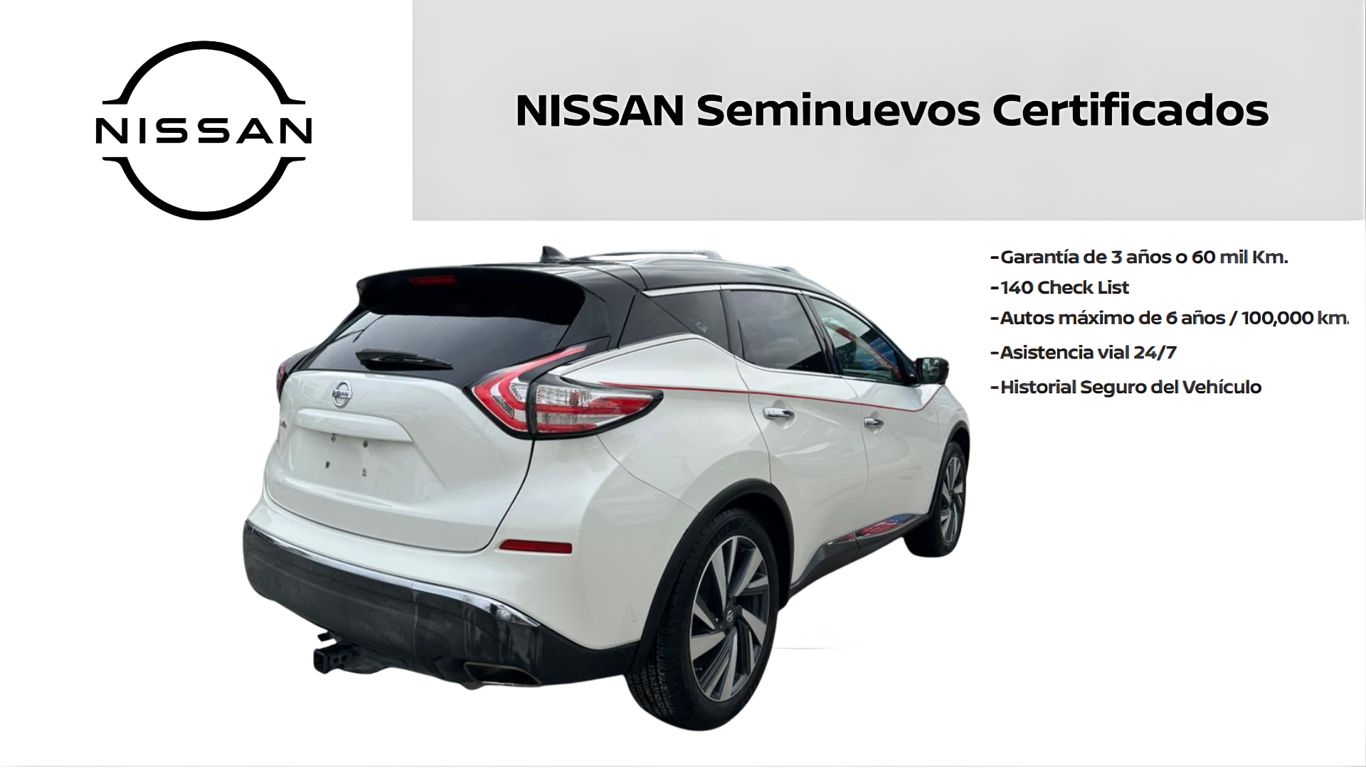 2019 Nissan MURANO 5 PTS EXCLUSIVE CVT GPS PIEL QC RA-20 4X4
