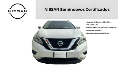 2019 Nissan MURANO 5 PTS EXCLUSIVE CVT GPS PIEL QC RA-20 4X4