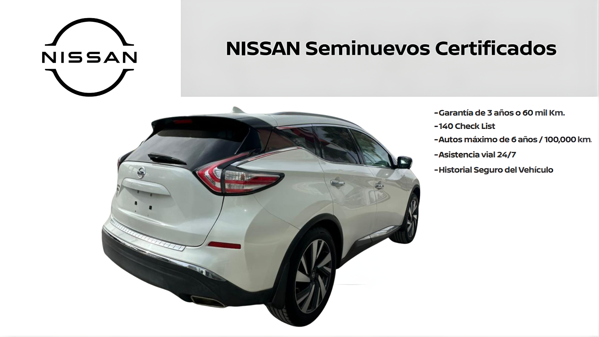 2019 Nissan MURANO 5 PTS EXCLUSIVE CVT GPS PIEL QC RA-20 4X4